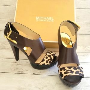 Michael Kors Carla Platform Heels 7.5